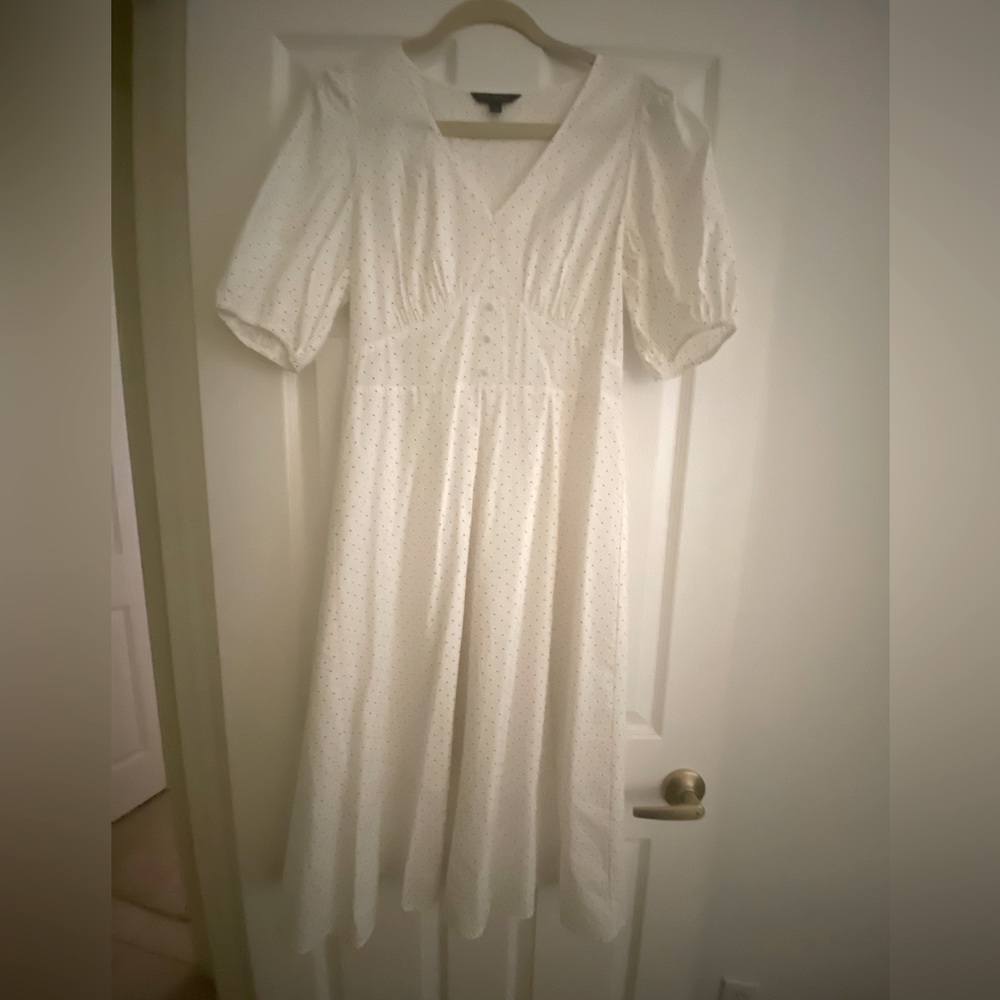 Cotton Dress with small polka dots…
